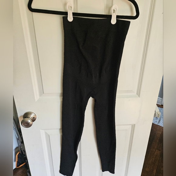 BLANQI Pants - BLANQI Black Textured Leggings